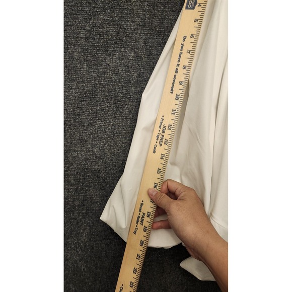 Valentino Blouse Womens 42 White Bow Balloon Sleeve Oversized Tunic Top Italy - Picture 9 of 16